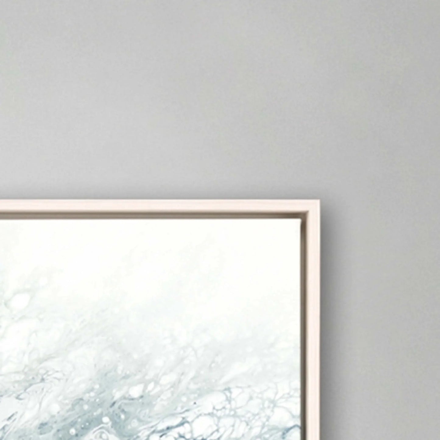 Aveta Wood Frame Blue Canvas Art