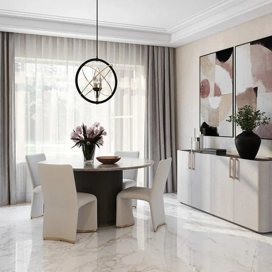 Ayala Chandelier Modern Black Fixture - LOOMLAN - SUNPAN - Chandeliers