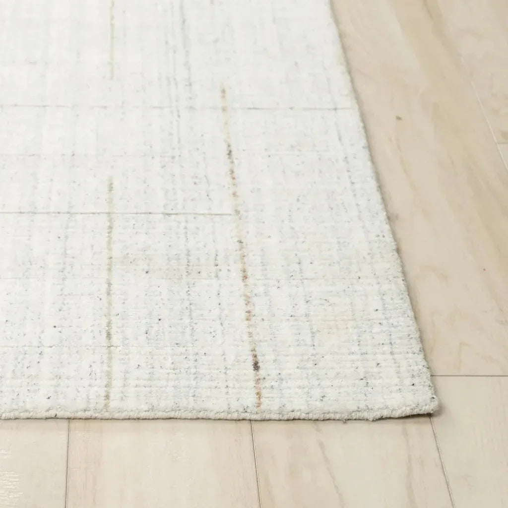Ayur Solid Ivory Area Rugs For Living Room - LOOMLAN - LOOMLAN - Area Rugs
