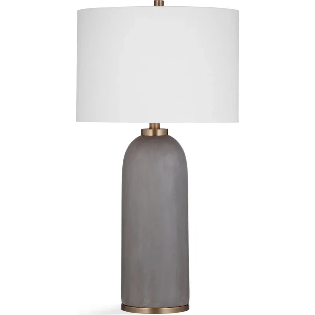Azalea Concrete and Metal Grey Table Lamp - LOOMLAN - Bassett Mirror - Table Lamps
