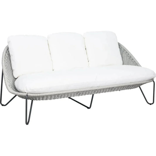 Azores 3 Seat Sofa - Coconut White Outdoor Couch - LOOMLAN - Seasonal Living - Outdoor Sofas & Loveseats
