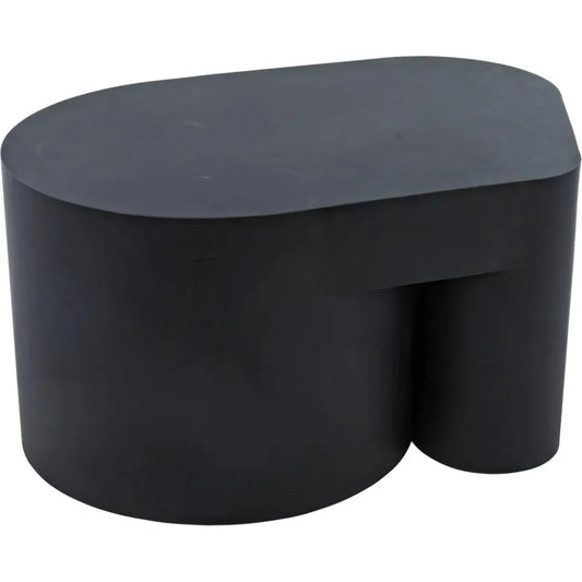 Bain Black Steel Geometric Coffee Table - LOOMLAN - Noir - Coffee Tables
