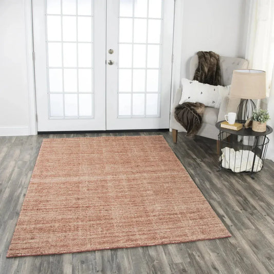 Bana Solid Rust Area Rugs For Living Room - LOOMLAN - LOOMLAN - Area Rugs