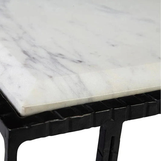 Bancroft Marble Topped Square Coffee Table - LOOMLAN - Furniture Classics - Coffee Tables