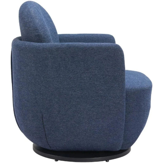 Bant Blue Swivel Arm Chair - LOOMLAN - Zuo Modern - Accent Chairs
