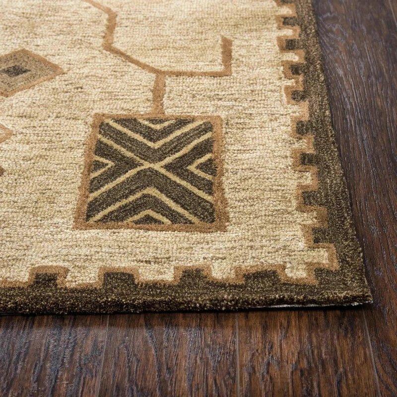 Barb Tribal Gold Large Area Rugs For Living Room - LOOMLAN - LOOMLAN - Area Rugs