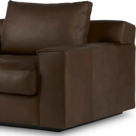 Barrett Ethical Custom Made Leather Club Chair - LOOMLAN - One For Victory - Club Chairs