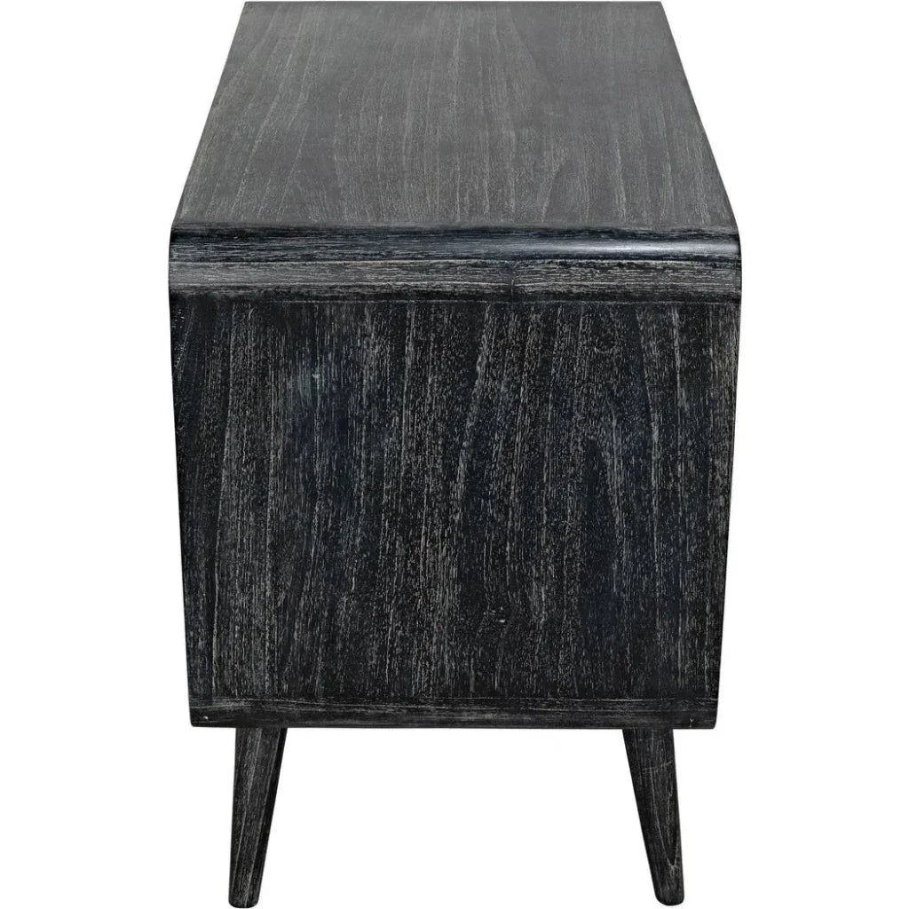 Bart Wood Black Chest - LOOMLAN - Noir - Chests