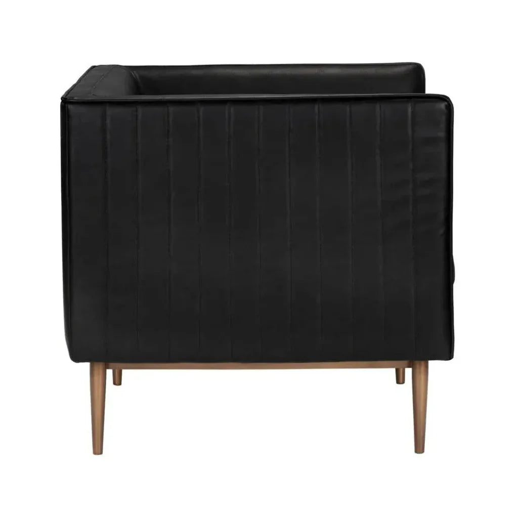 Batavia Leather Bold Armchair - LOOMLAN - SUNPAN - Club Chairs