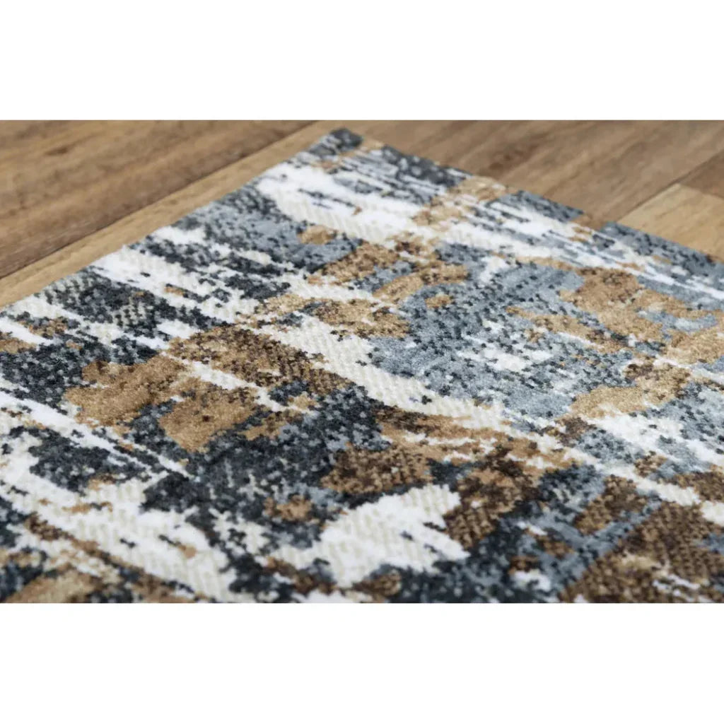 Beal Abstract Brown Large Area Rugs For Living Room - LOOMLAN - LOOMLAN - Area Rugs
