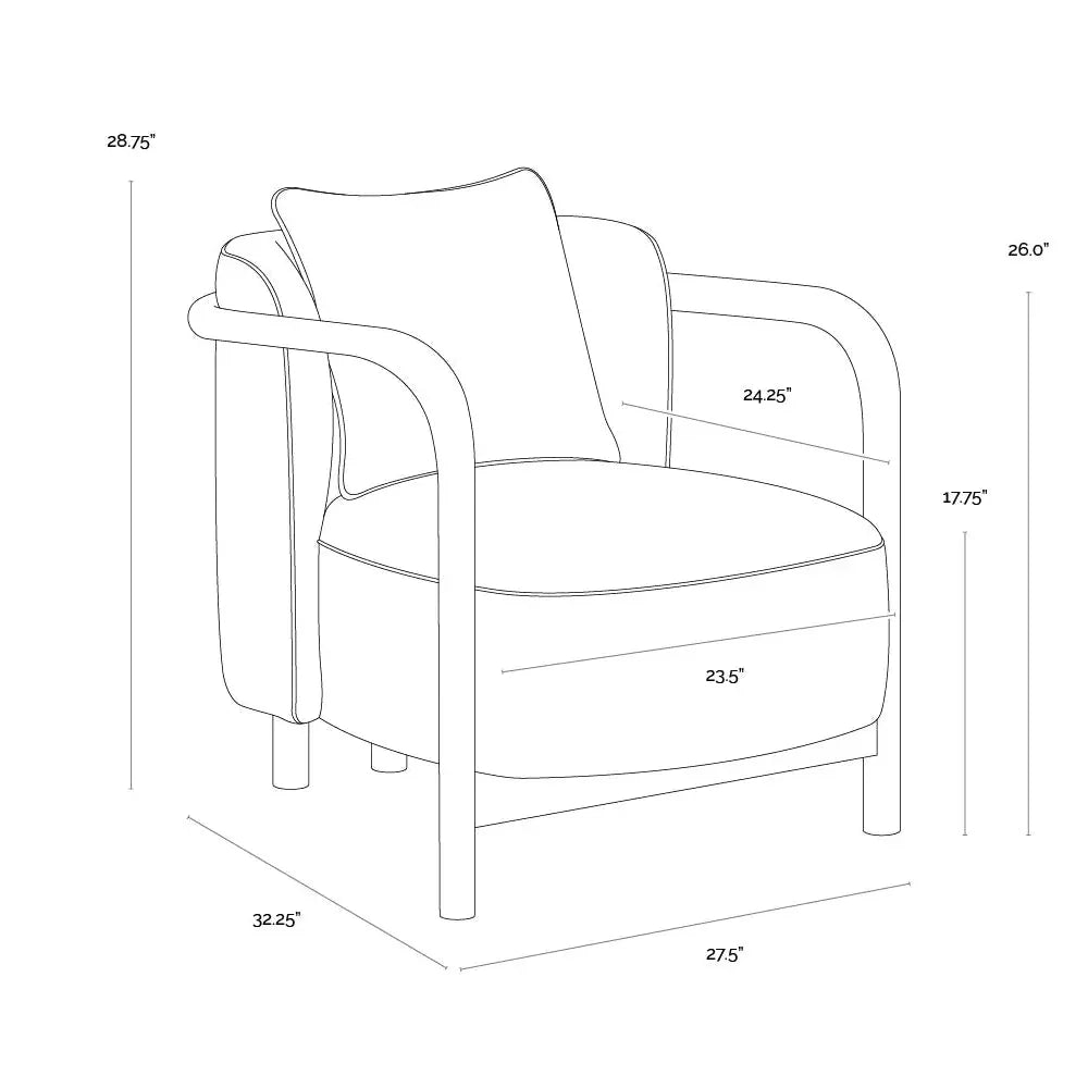 Beatrice Performance Fabric Lounge Chair-Lounge Chairs-SUNPAN-LOOMLAN
