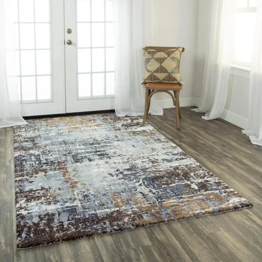 Beba Abstract Light Gray Large Area Rugs - LOOMLAN - LOOMLAN - Area Rugs