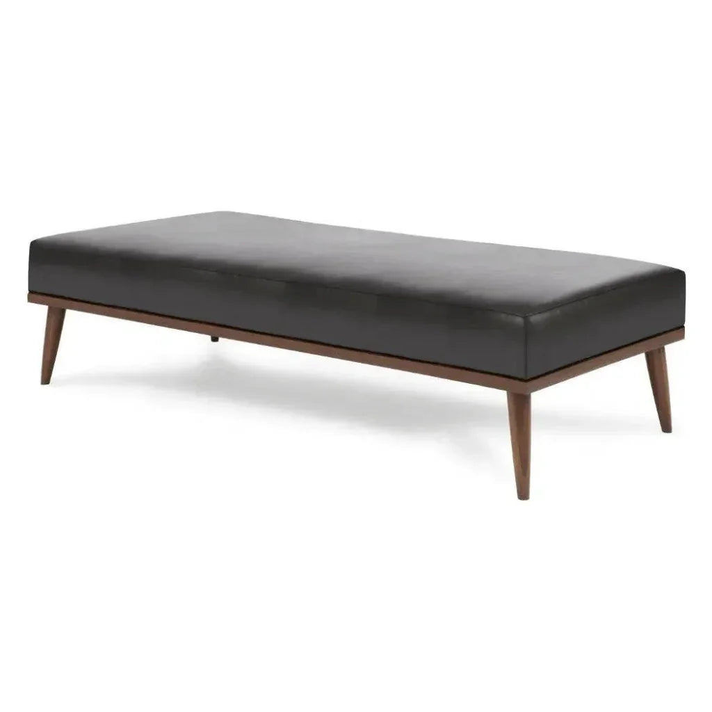 Beckett Bench Ottoman Coffee Table Grain Leather - LOOMLAN - One For Victory - Ottomans