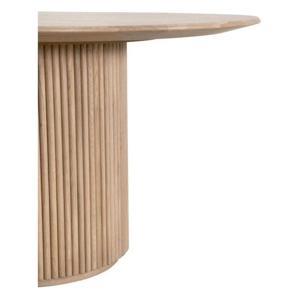 Belfast Wooden Round Dining Table-Dining Tables-Essentials For Living-LOOMLAN