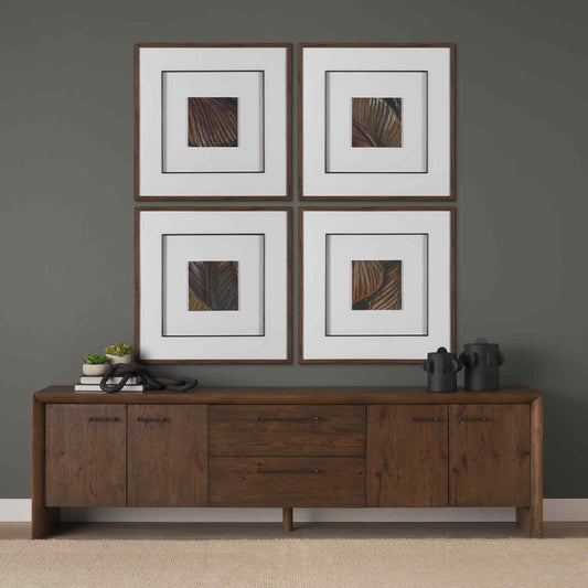 Belford Four Doors Wooden Media Console