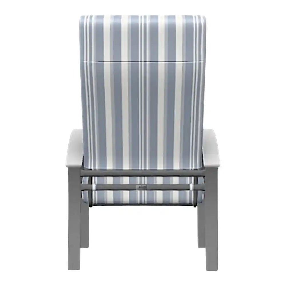 Belle Isle Cushion Supreme Height Polymer Arm Chair-Outdoor Accent Chairs-Telescope-LOOMLAN