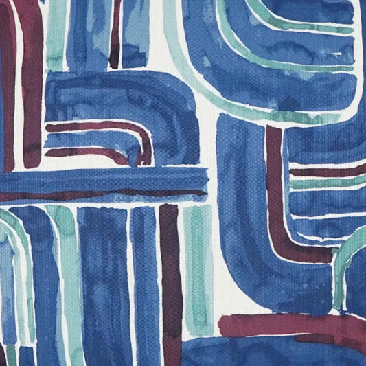 Bender Navy Abstract Blue Large Throw Pillow Insert - LOOMLAN - D.V. Kap - Throw Pillows