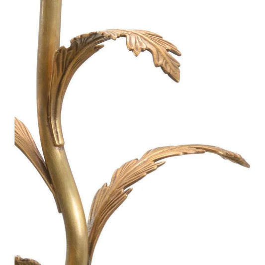 Beverly Glen Brass Finished Leaf Design Table Lamp - LOOMLAN - Wildwood - Table Lamps