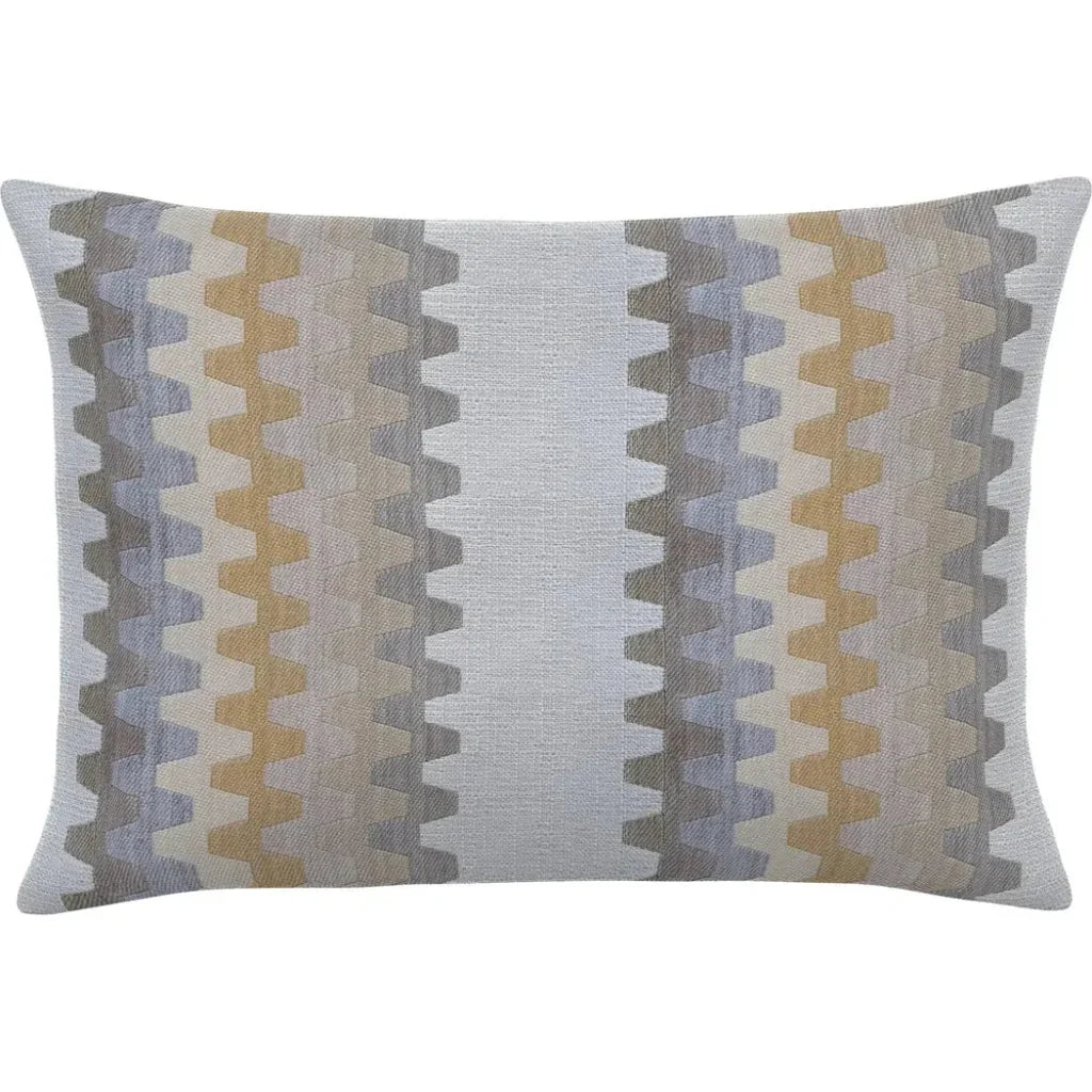 Biscotti Accordian Geo Outdoor Pillow-Outdoor Pillows-Earnest Collection-20"x13" Lumbar-LOOMLAN