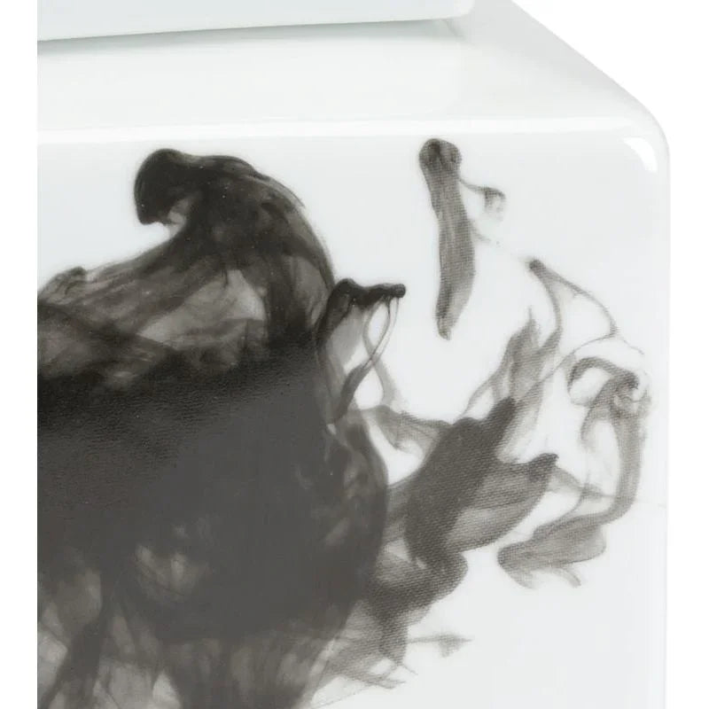 Black Jizhou Swirl Design Porcelain Vase - LOOMLAN - Chelsea House - Vases & Jars