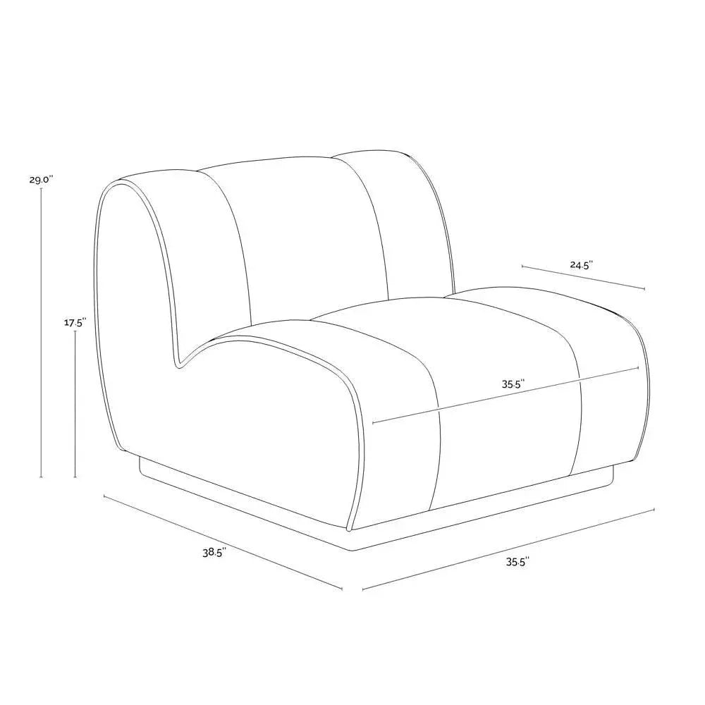Blaise Swivel Lounge Chair Luxurious Sahara Leather - LOOMLAN - SUNPAN - Club Chairs
