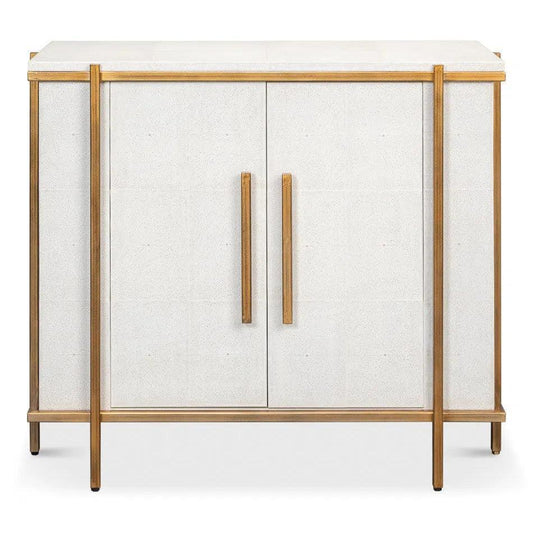 Blakely 2 Door Accent Cabinet Osprey White - LOOMLAN - Sarreid - Accent Cabinets