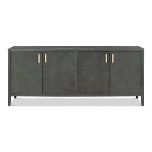 Blanco 4 Door Buffet Stone Grey - LOOMLAN - Sarreid - Sideboards
