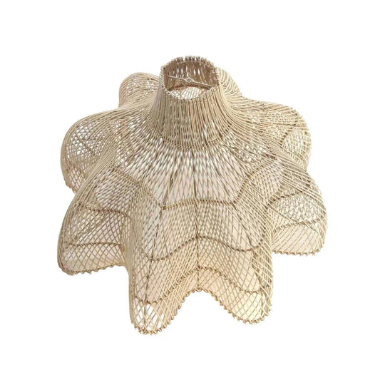 Bloom Natural Rattan Wicker Hanging Lamp - LOOMLAN - Artesia - Chandeliers