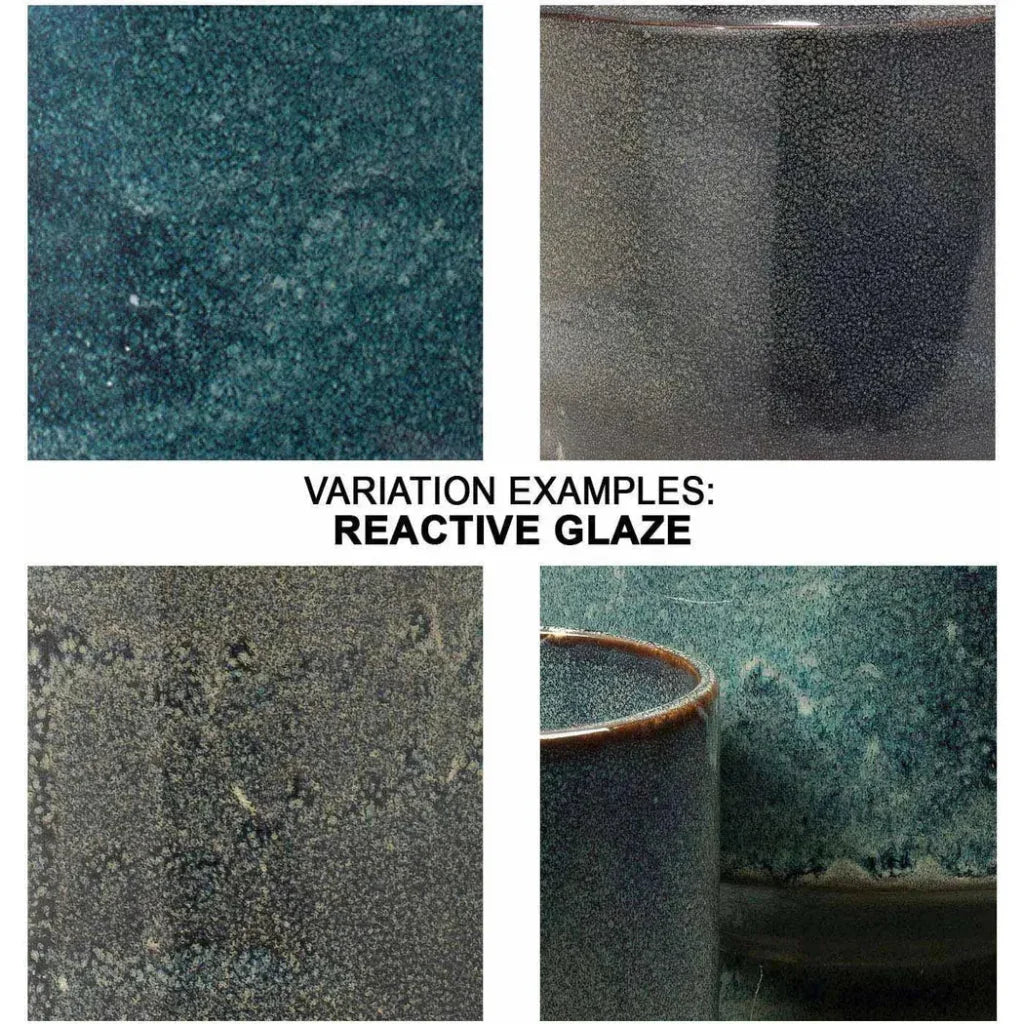 Blue Ceramic Berkeley Pots (set of 3) - LOOMLAN - Jamie Young - Statues & Sculptures