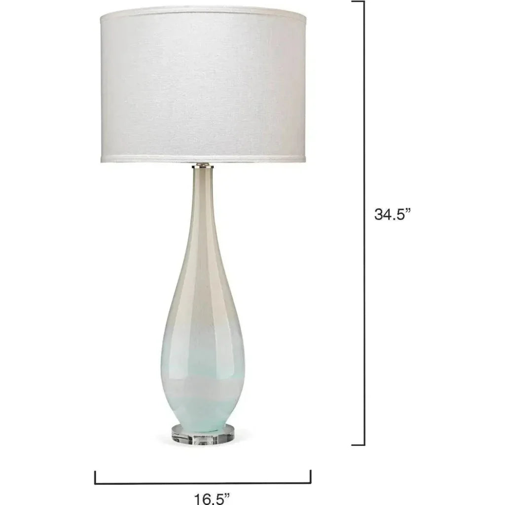 Blue Glass Dewdrop Table Lamp - LOOMLAN - Jamie Young - Table Lamps