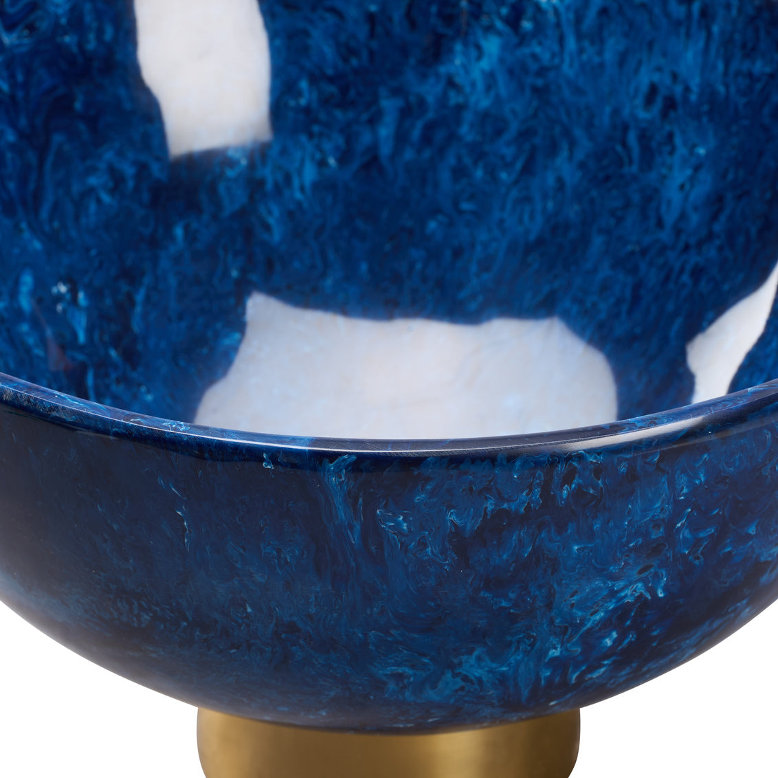 Blue Resin Decorative Bowl