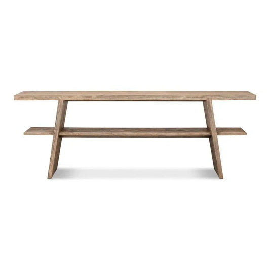 Bodega Vineyards Console Table Storage Reclaimed Wood - LOOMLAN - Sarreid - Console Tables