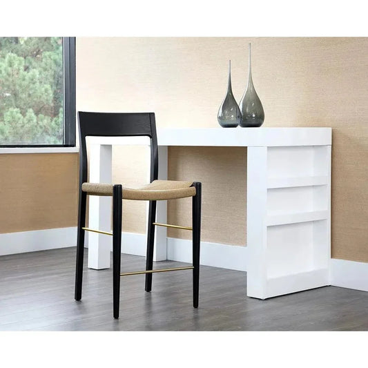 Bondi Rope Wooden Counter Stool - LOOMLAN - SUNPAN - Counter Stools