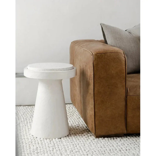Book Terrazzo & Concrete Round Accent Table - LOOMLAN - Moe's Home - Side Tables