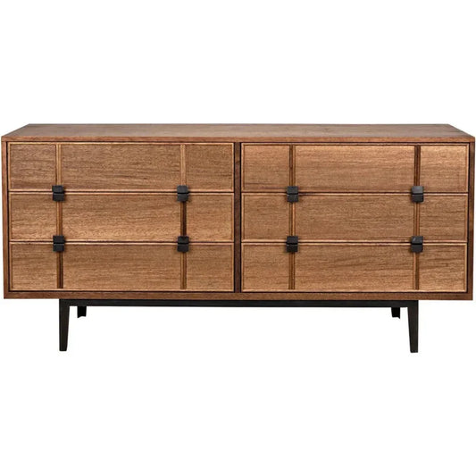 Bourgeois Wood and Steel Sideboard - LOOMLAN - Noir - Sideboards
