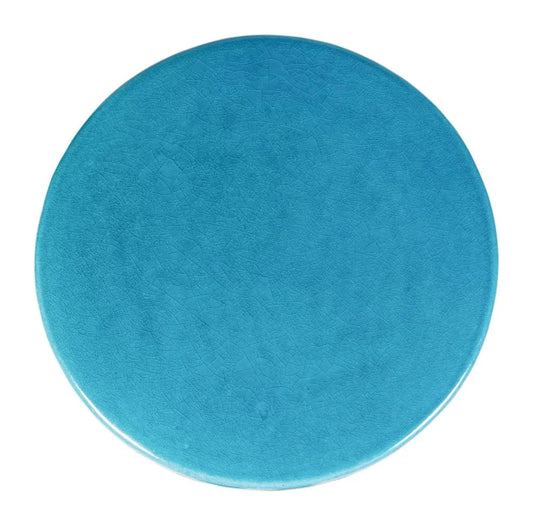 Bowness Ceramic Round Patio Accent Table - LOOMLAN - Seasonal Living - Outdoor Side Tables