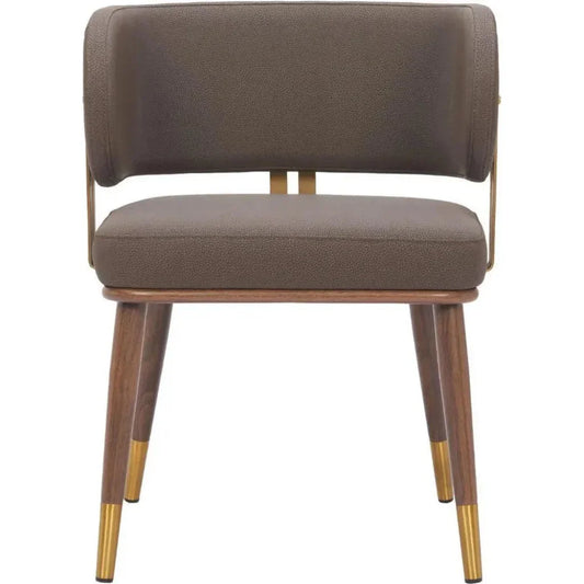 Brew Wood & Steel Brown Dining Chair 2PC - LOOMLAN - Zuo Modern - Dining Chairs