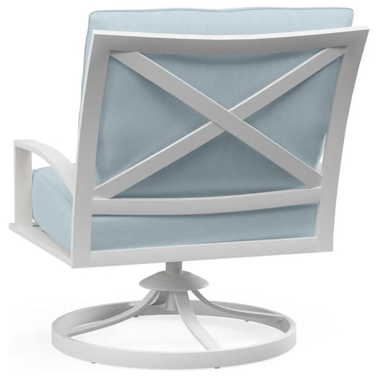 Bristol Sunbrella Swivel Outdoor Accent Chair-Outdoor Accent Chairs-Sunset West-LOOMLAN