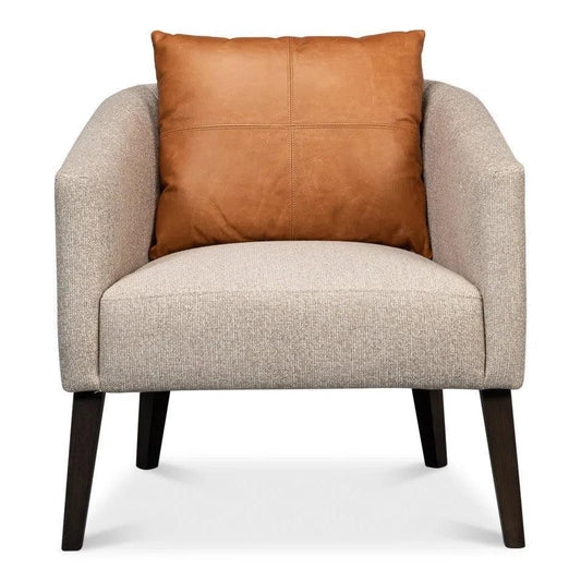 Bronson Accent Tub Chair Beige Performance - LOOMLAN - Sarreid - Accent Chairs