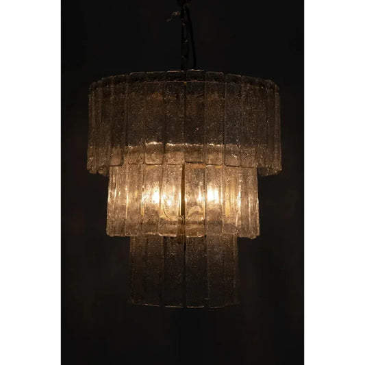 Bruna Metal Small Chandelier With Brass - LOOMLAN - Noir - Chandeliers