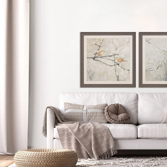 Budding Willow Neutral Framed Wall Art