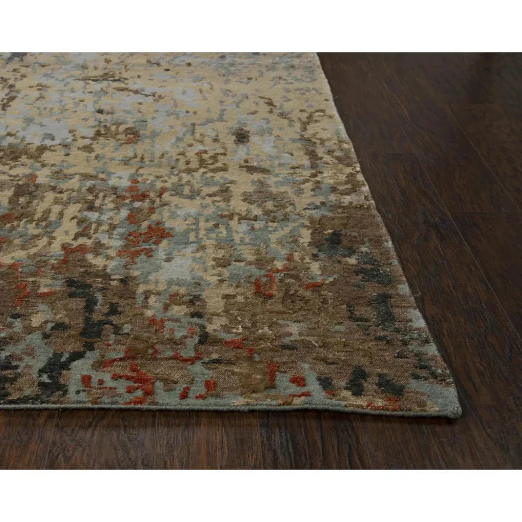 Buna Abstract Orange Large Area Rugs For Living Room - LOOMLAN - LOOMLAN - Area Rugs