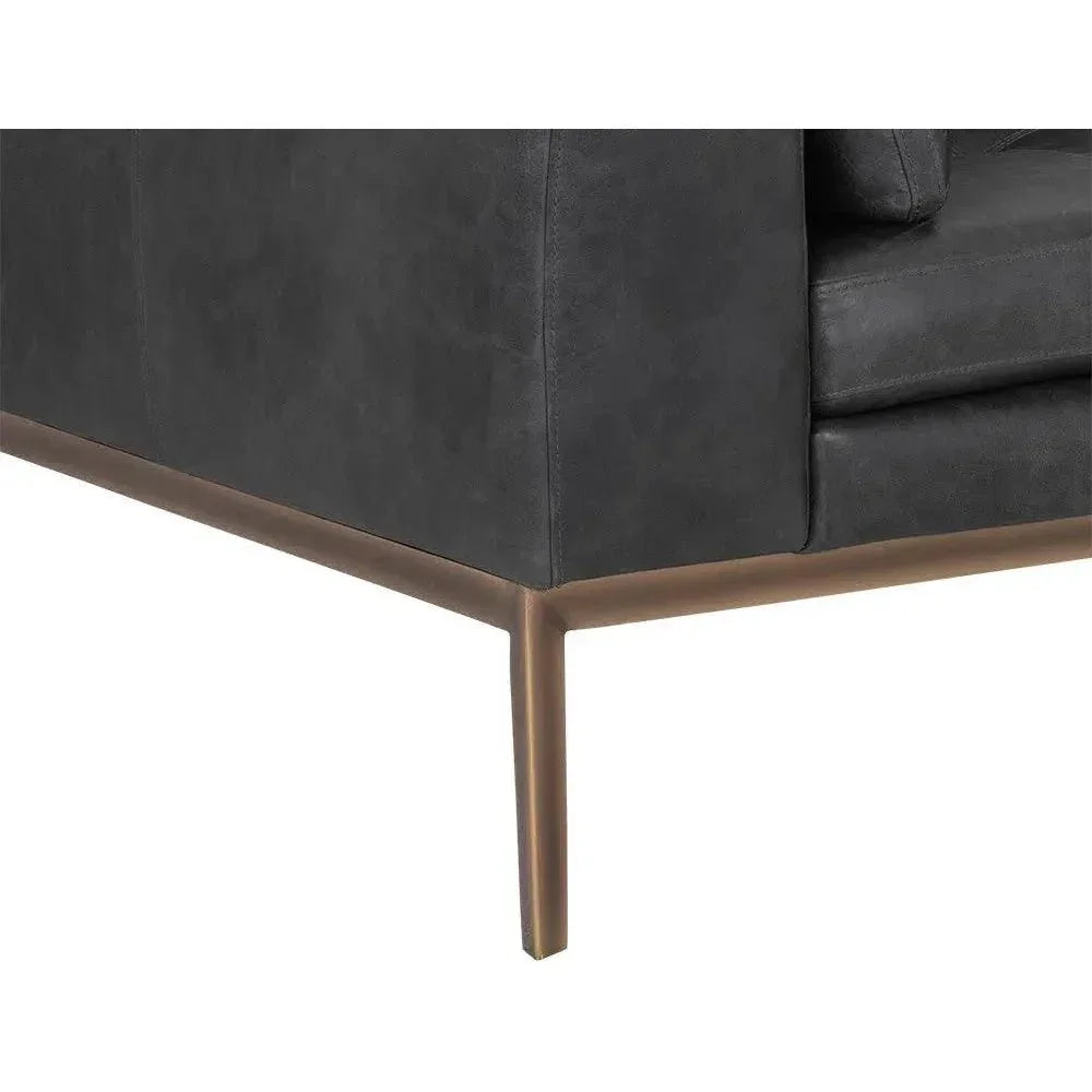 Burr Leather Sofa - LOOMLAN - SUNPAN - Sofas & Loveseats