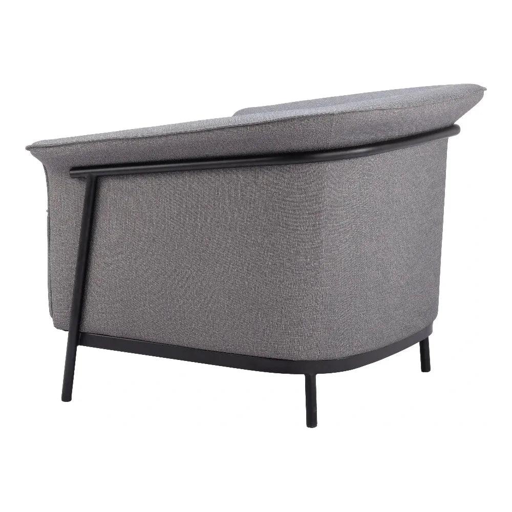 Burry Slate Gray Accent Arm Chair - LOOMLAN - Zuo Modern - Accent Chairs