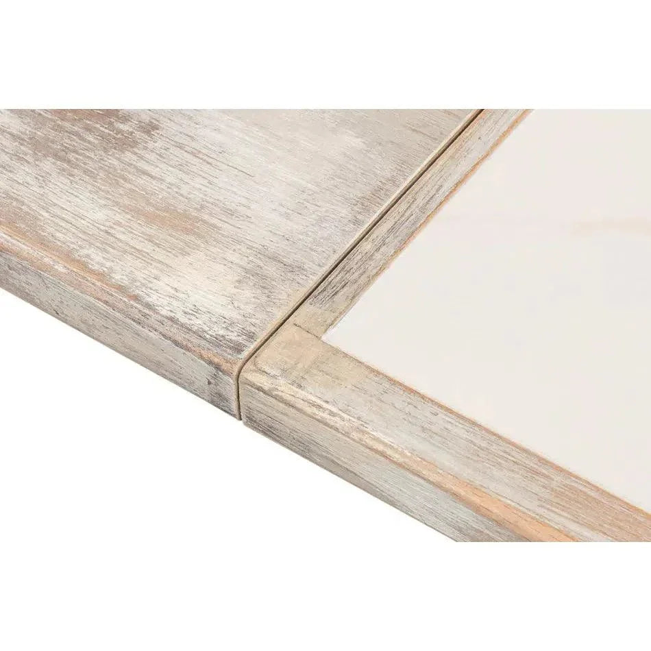 Butterfly Grey Extendable Dining Table Seats 10 People-Dining Tables-Sarreid-LOOMLAN