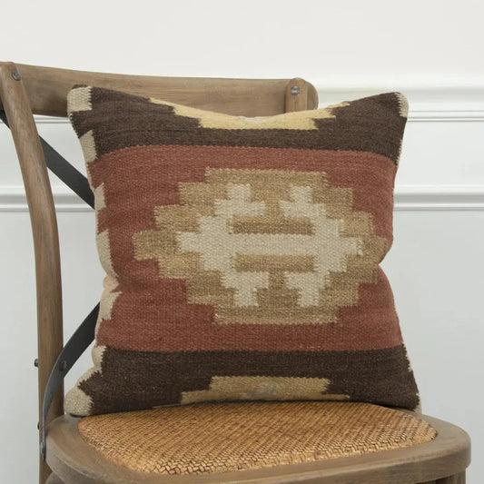 Cabin Western Brown Throw Pillow Down Insert - LOOMLAN - LOOMLAN - Throw Pillows