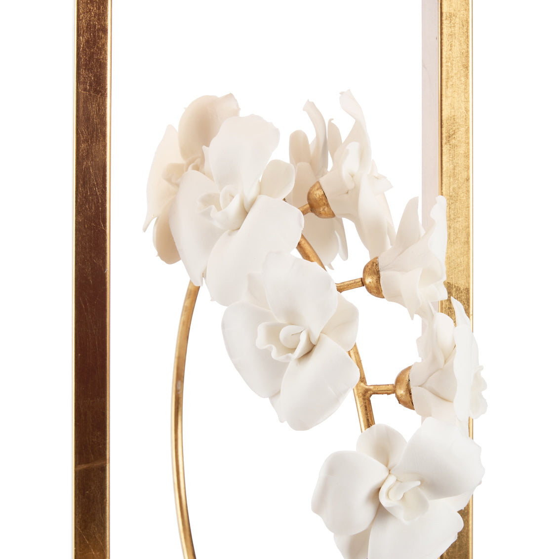 Cain Orchid Metal Golden Table Lamp