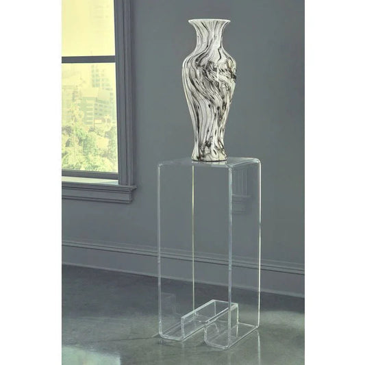 Calacatta Gold Marbled Patterned Glass Vase - LOOMLAN - Wildwood - Vases & Jars