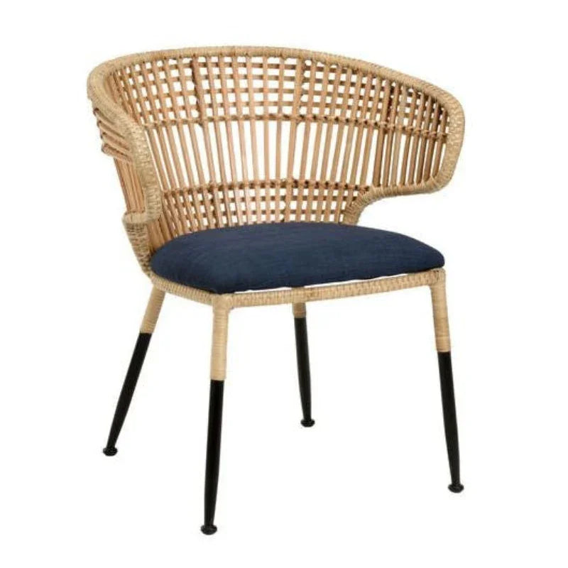 Calder Natural Rattan Frame Modern Chair - LOOMLAN - Wildwood - Dining Chairs