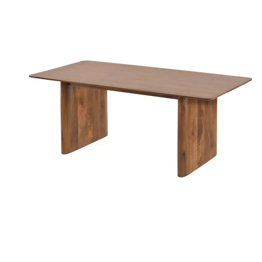 Calenra Wood Rectangular Dining Table-Dining Tables-LOOMLAN-LOOMLAN